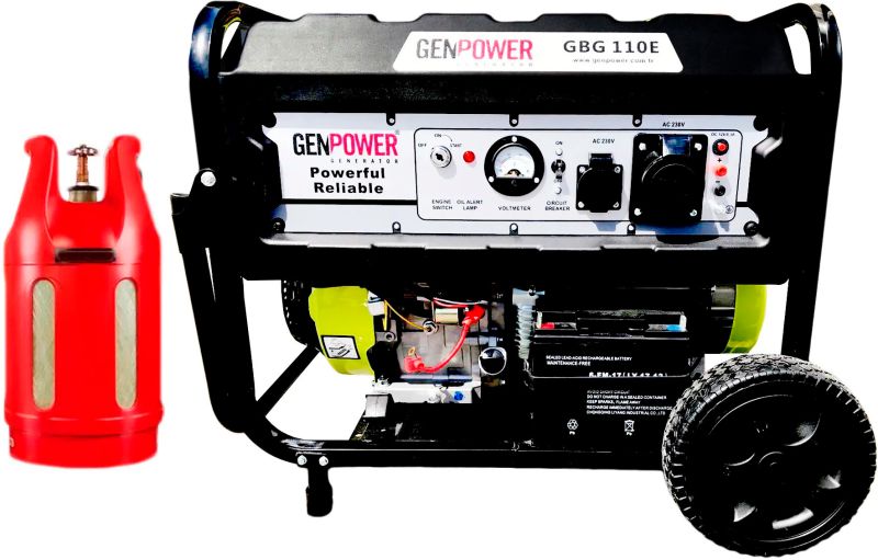 Двопаливний генератор GenPower GBG 110E ГАЗ-БЕНЗИН