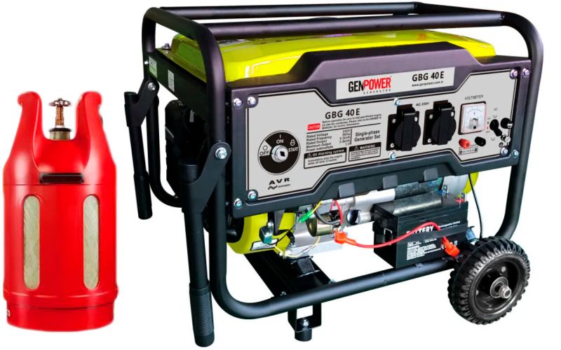Двопаливний генератор GenPower GBG 40 E ГАЗ-БЕНЗИН