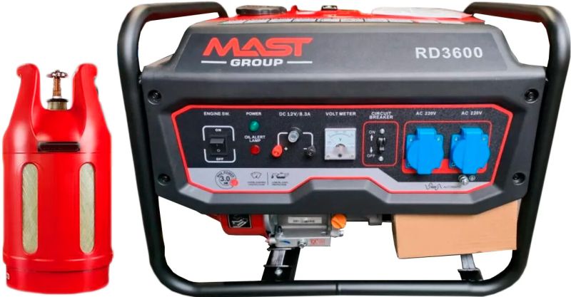 Двопаливний генератор Mast Group RD3600 ГАЗ-БЕНЗИН