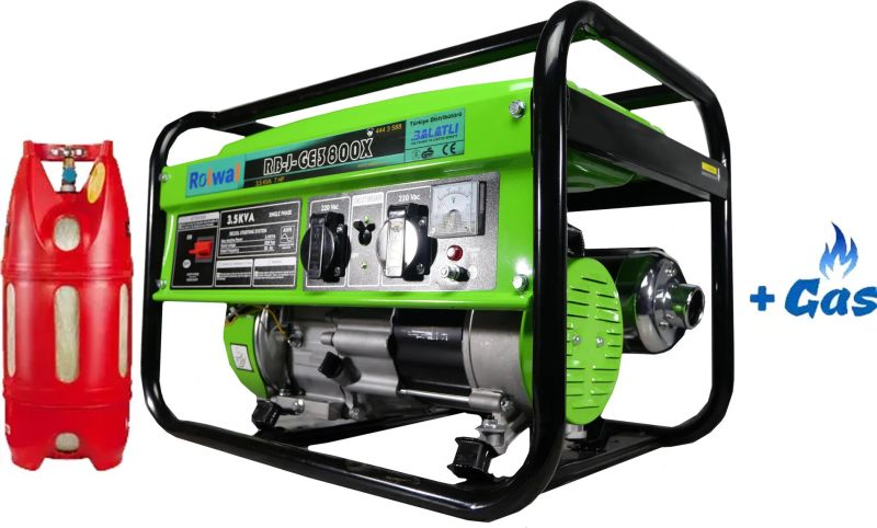 Двопаливний генератор Rolwal RB-J-GE3800X Газ-Бензин