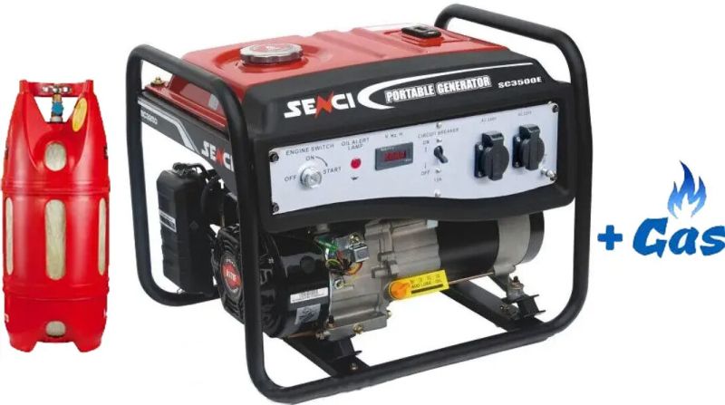 Двопаливний генератор Senci SC3500E Газ-Бензин