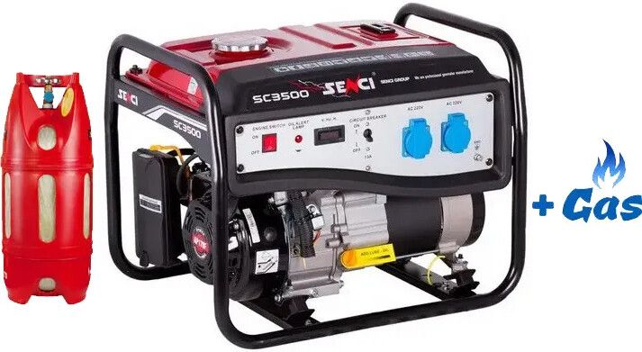 Двопаливний генератор Senci SC3500 ГАЗ-БЕНЗИН