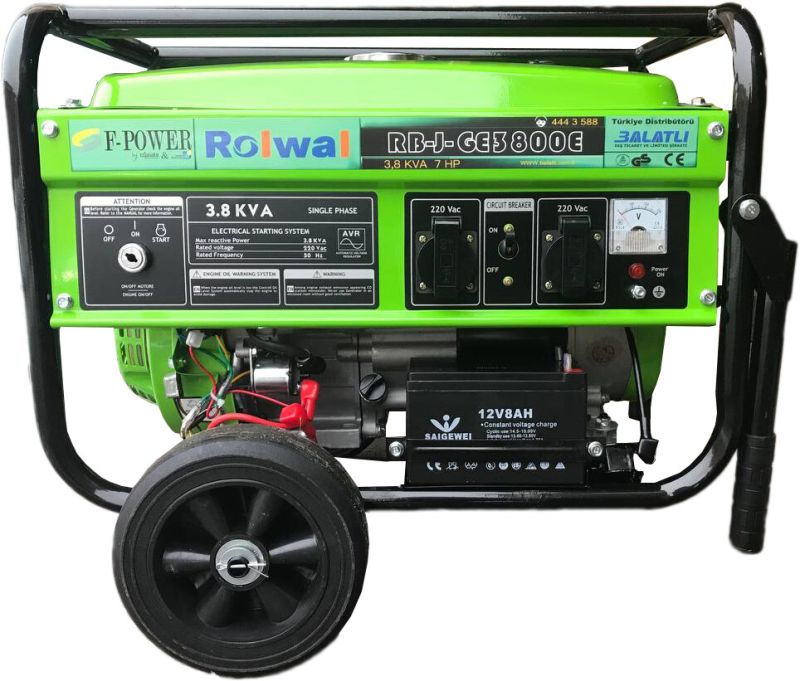 Бензиновий генератор Rolwal RB-J-GE3800E