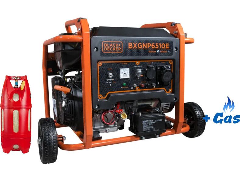 Двопаливний генератор Black&Decker BXGNP6510E ГАЗ-БЕНЗИН