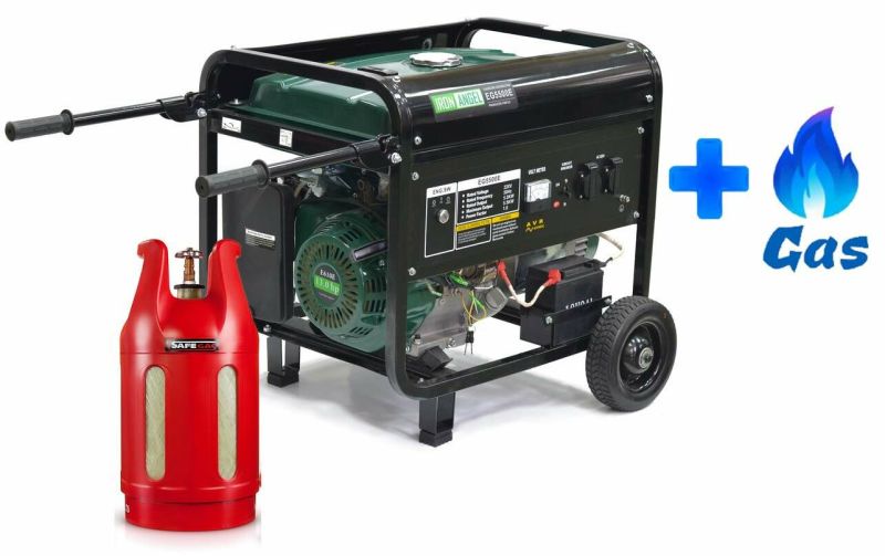 Двопаливний генератор Iron Angel EG5500e LPG