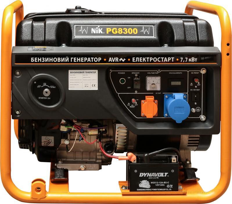 Бензиновий генератор NIK PG 8300