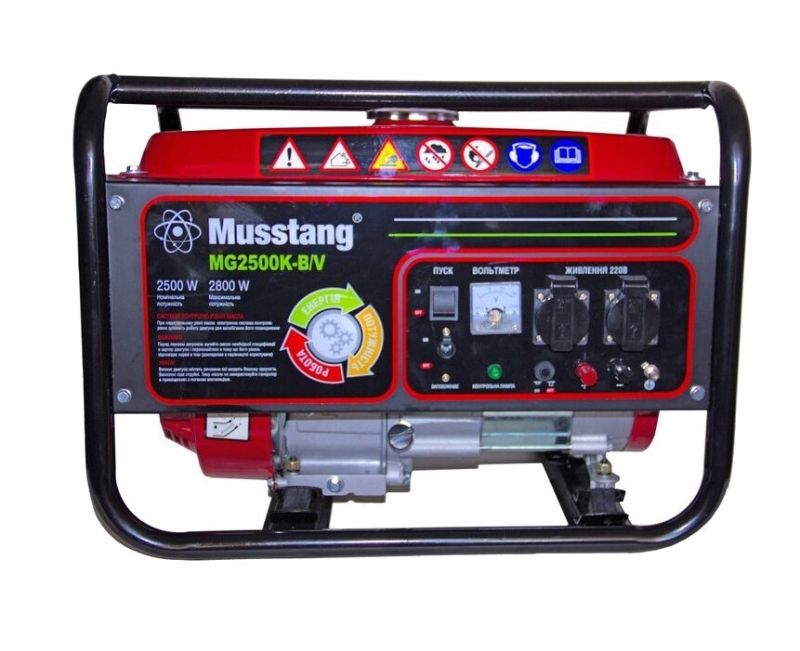 Генератор бензиновый Musstang MG2800K-B/V з вольтметром