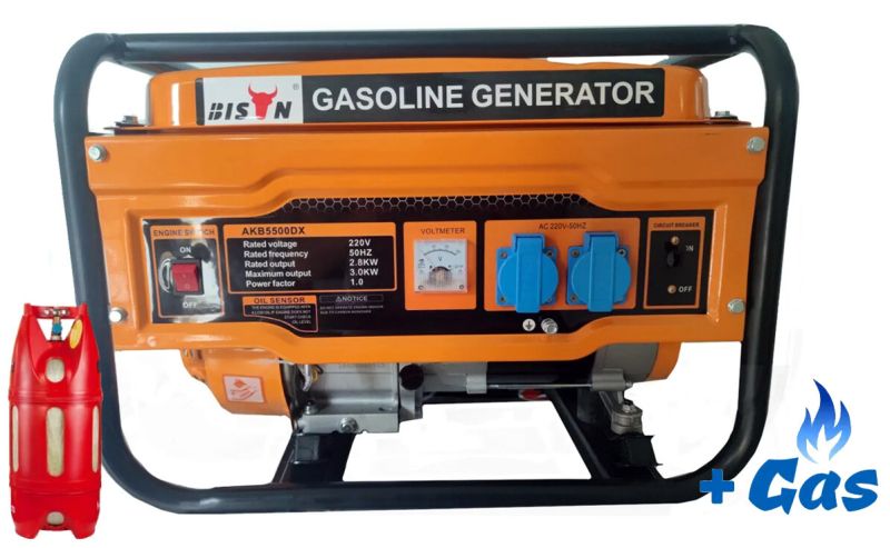 Генератор Bison AKB5500DX ГАЗ-БЕНЗИН