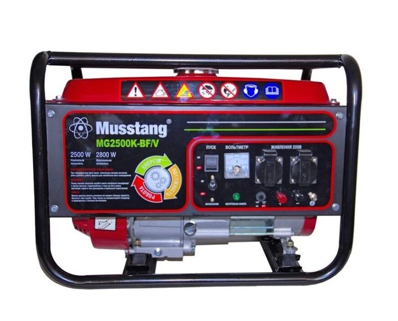 Генератор Musstang MG2500K-BF бензин-газ з дисплеєм