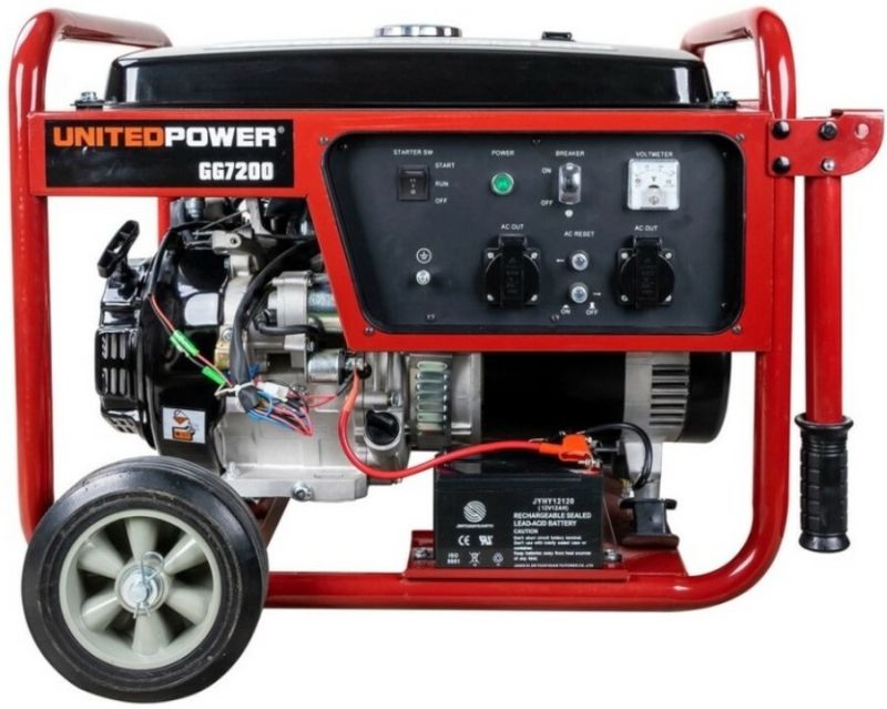 Бензиновий генератор UNITEDPOWER GG7200E+B+W